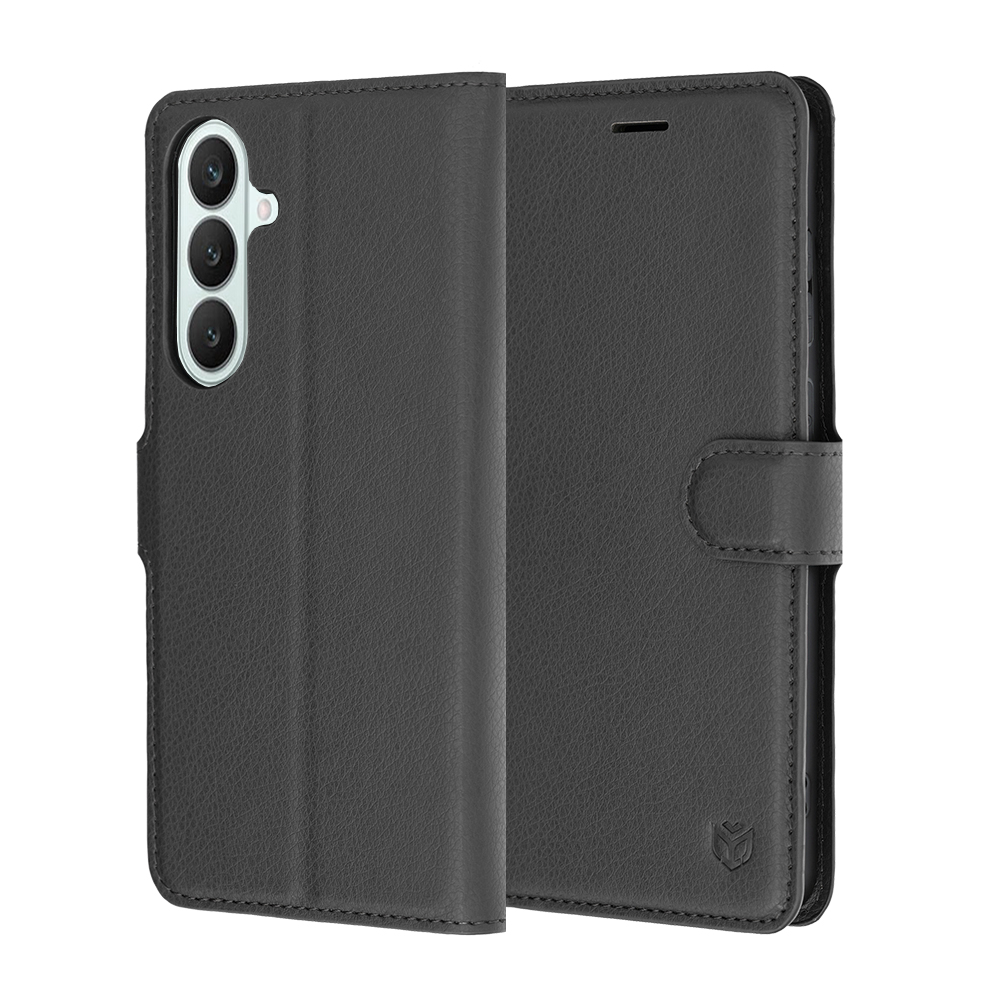Pouzdro Techsuit Leather Folio pro Samsung Galaxy S26 FE a S25 FE černé