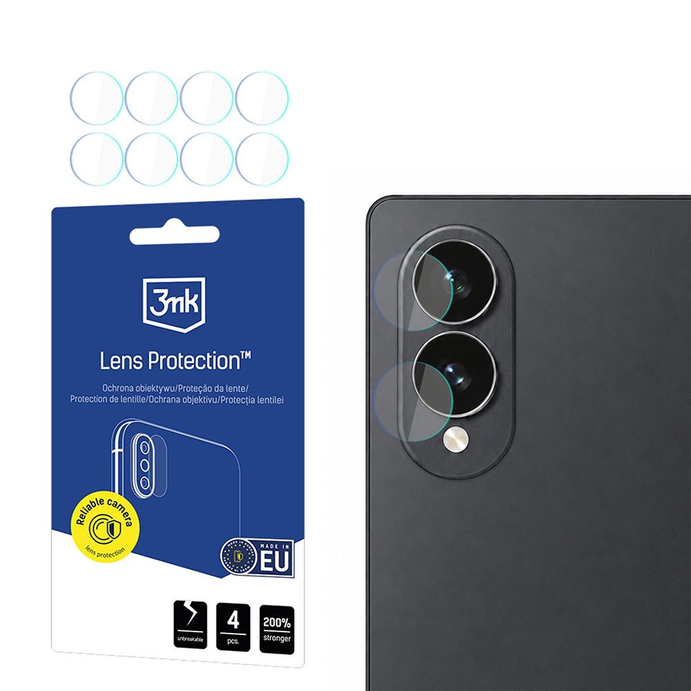 Ochranné sklo na fotoaparát 3mk Lens Protection 4 ks pro Samsung Galaxy Z Fold8 čiré