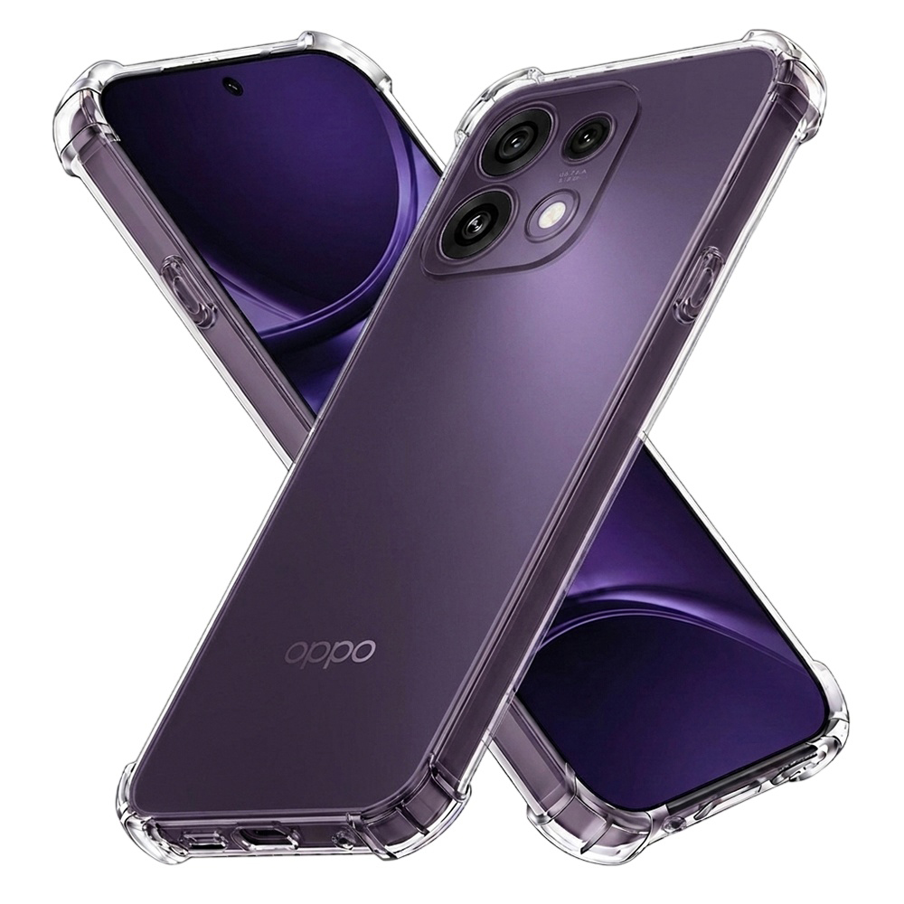 Kryt Techsuit Shockproof Clear Silicone pro Oppo Reno16 F a Reno16 FS čirý