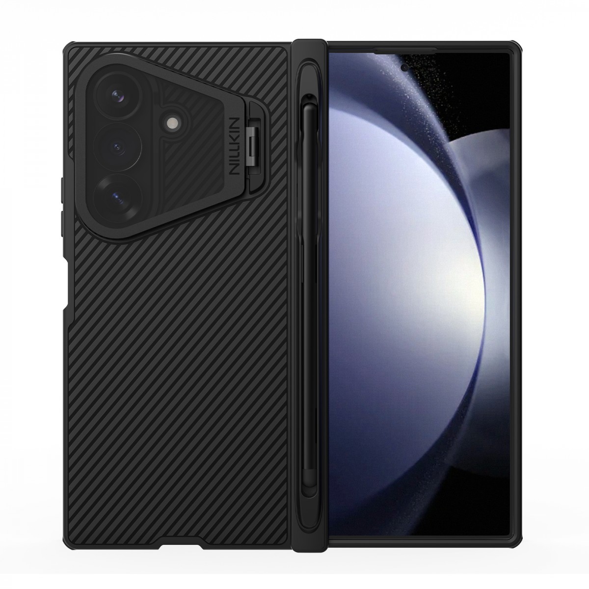 Kryt Nillkin CamShield Prop Magnetic Pen Slot Transparent Lens pro Samsung Galaxy Z Fold 8 Ultra černý