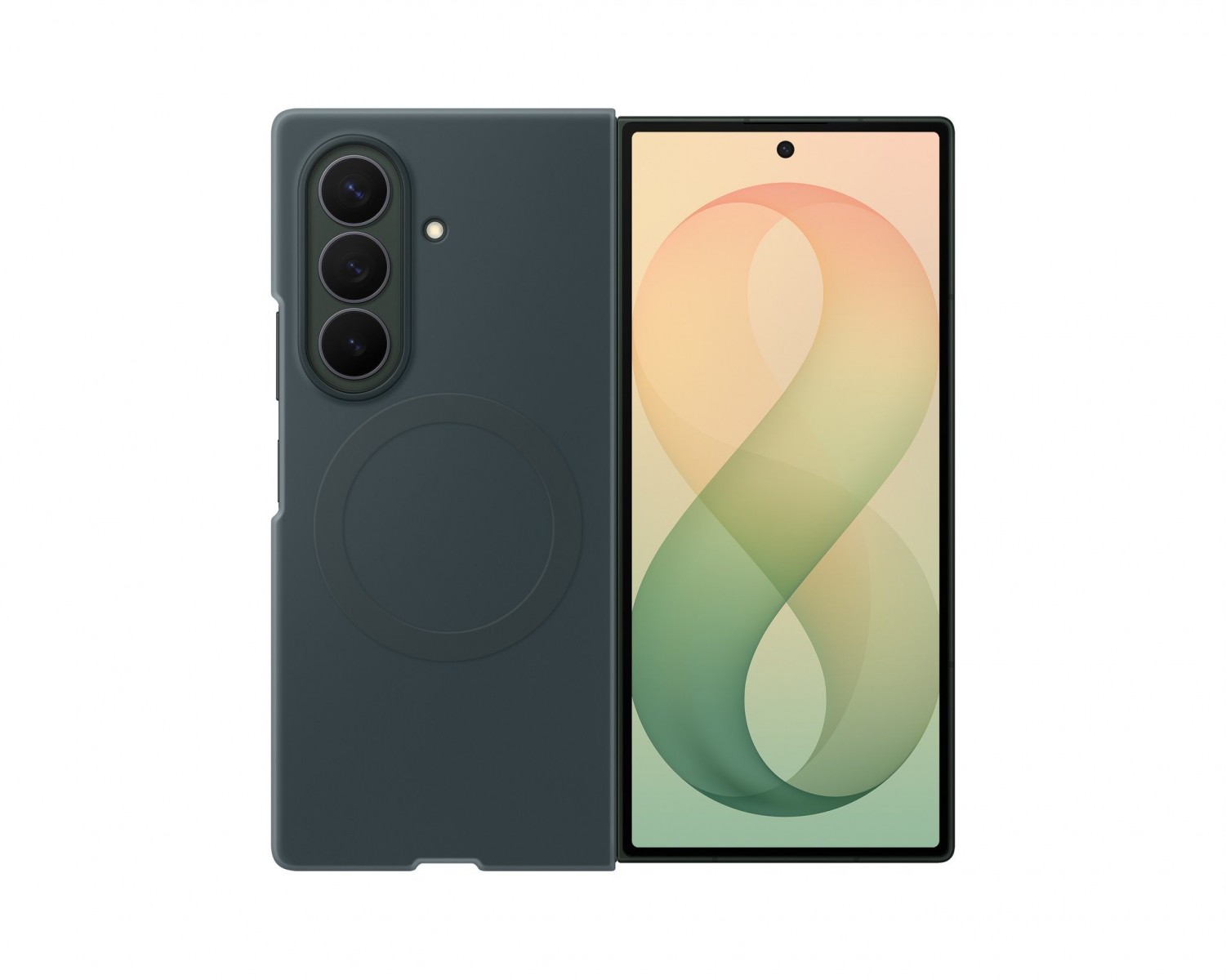 Kryt EF-EF976CGE Samsung silikonový magnetický pro Galaxy Z Fold 8 Ultra zelený