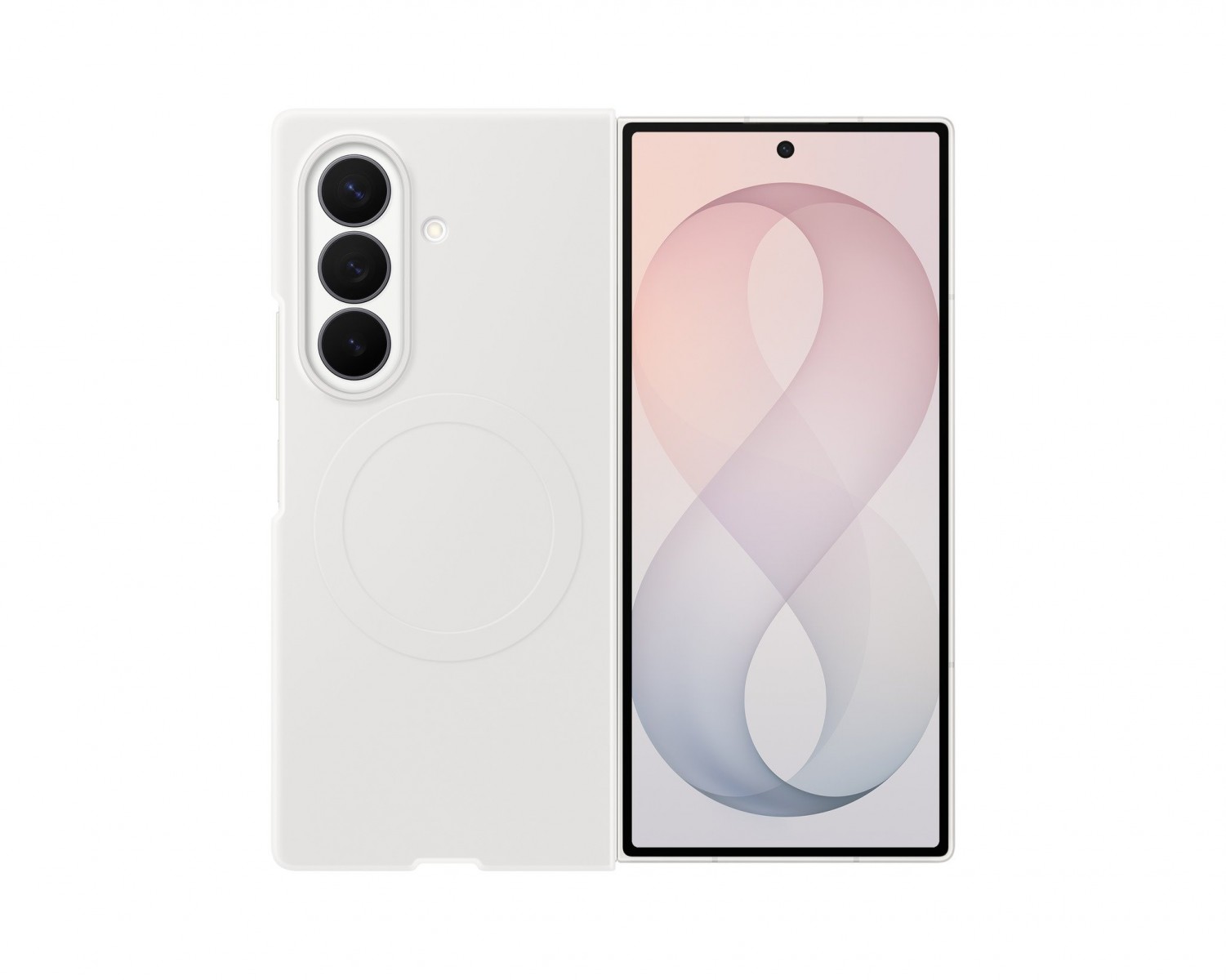 Kryt EF-EF976CWE Samsung silikonový magnetický pro Galaxy Z Fold 8 Ultra bílý