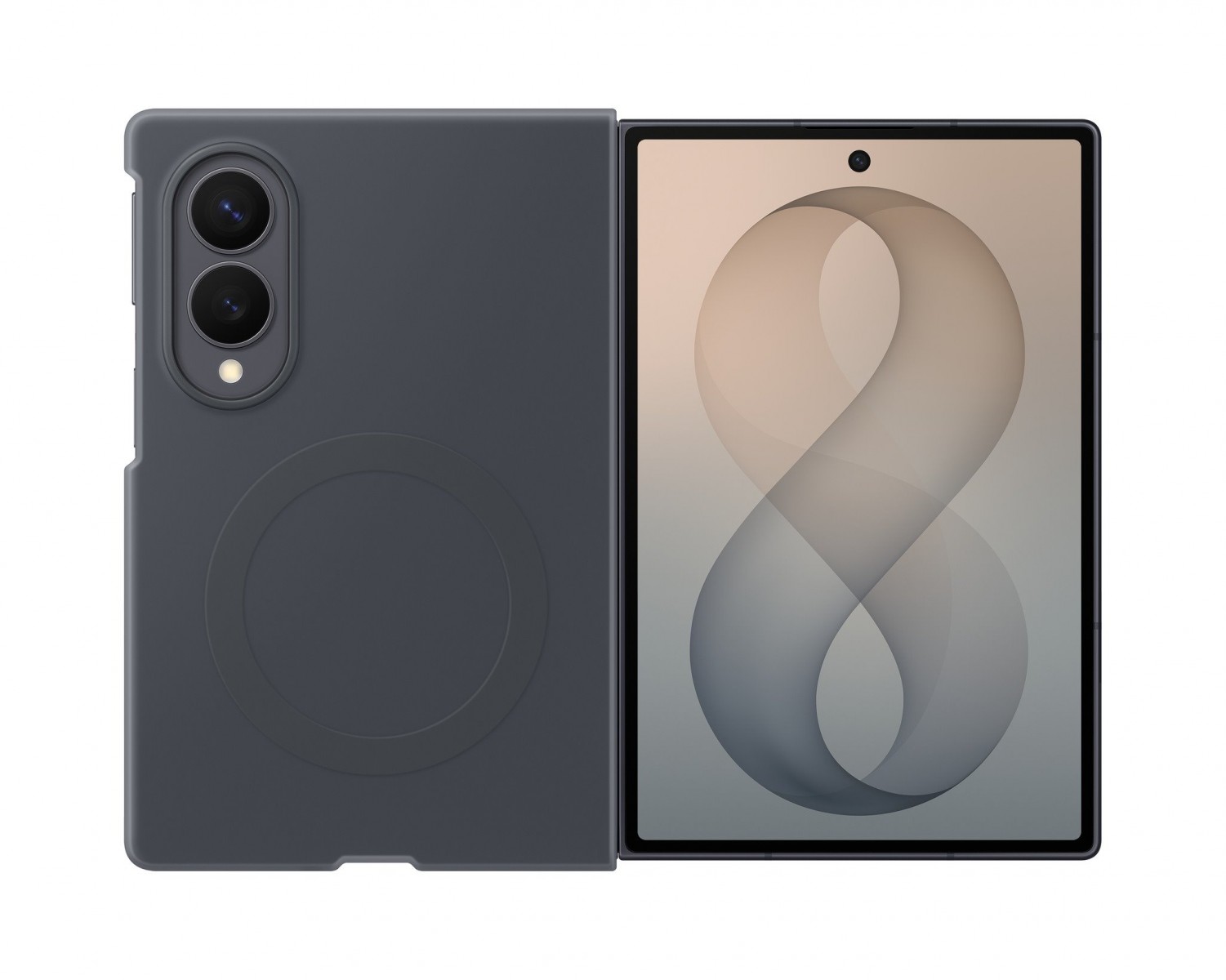 Kryt EF-EF971CBE Samsung silikonový magnetický pro Galaxy Z Fold 8 černý