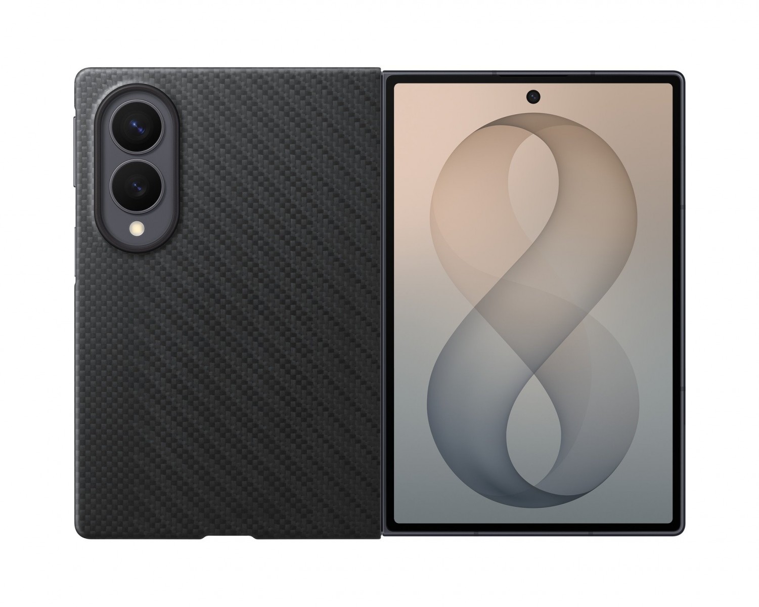 Kryt EF-KF971SBE Samsung Carbon magnetický pro Galaxy Z Fold 8 černý