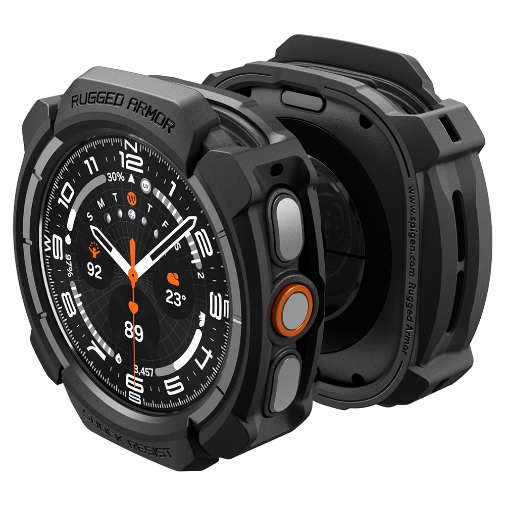 Kryt Spigen Rugged Armor pro Samsung Galaxy Watch Ultra 2 matně černý