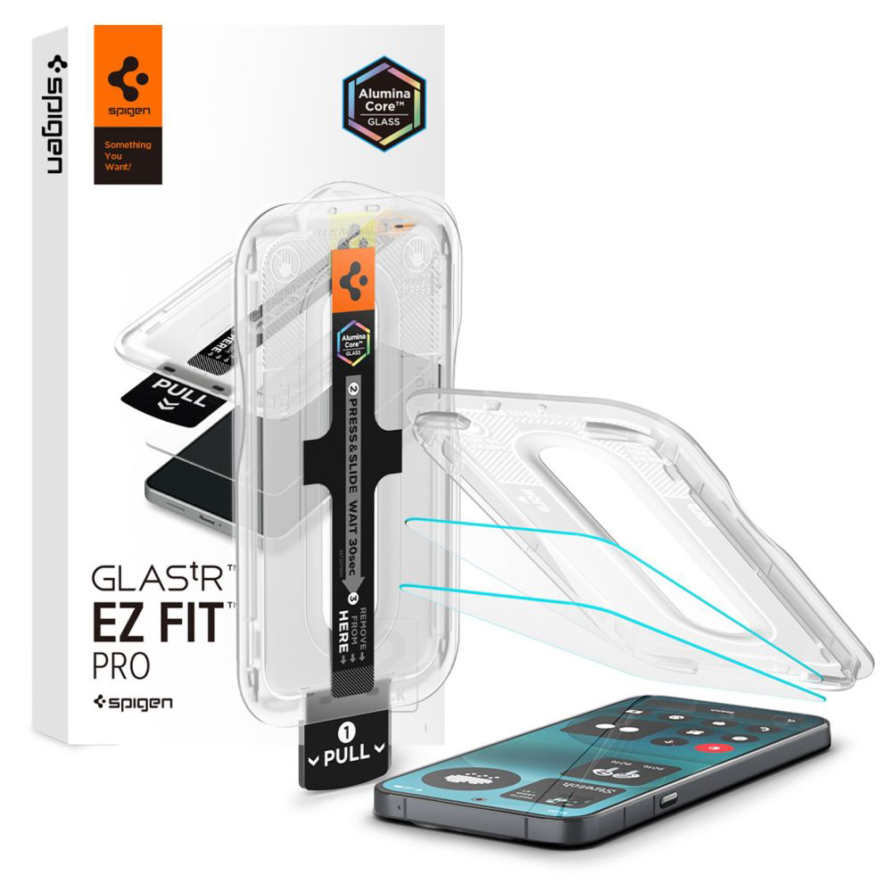 Tvrzené sklo Spigen Glas.tR EZ Fit Pro 2 ks pro Nothing Phone (4a) Pro čiré