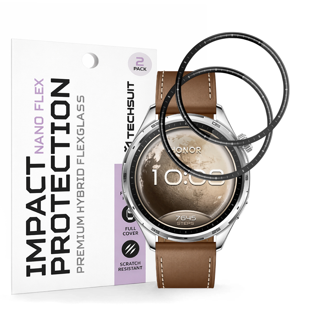 Ochranná fólie Techsuit Nano Flex 2 ks pro Honor Watch 6 černá