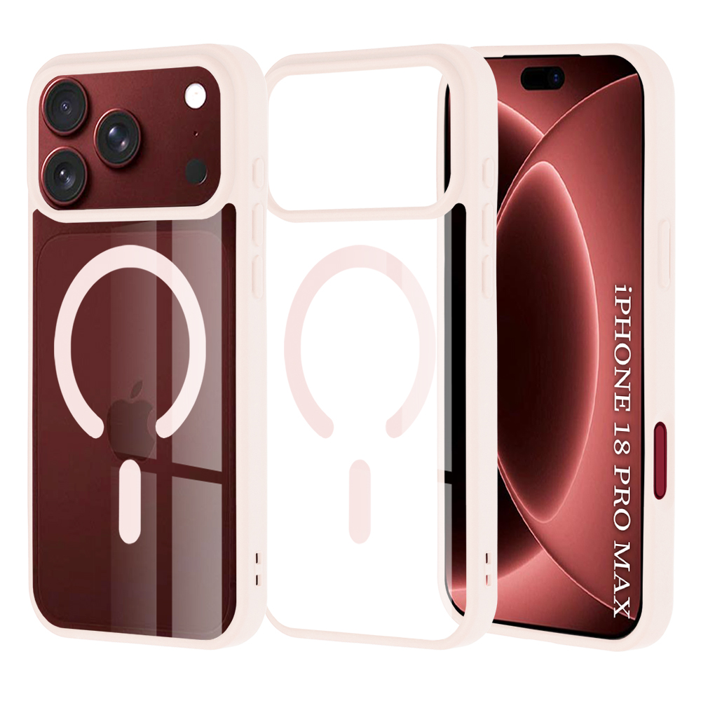 Kryt Techsuit MagSafe Pro na iPhone 18 Pro Max / iPhone 17 Pro Max tělově růžový