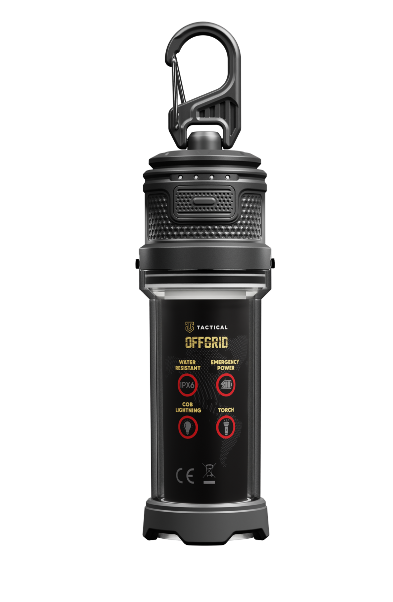 Outdoorová LED lucerna s powerbankou Tactical OffGrid
