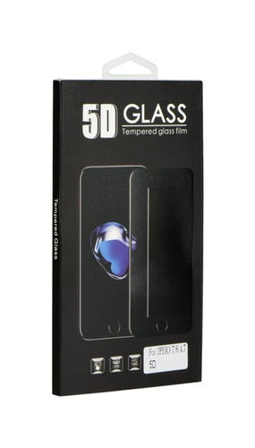 Tvrzené sklo BlackGlass na mobil iPhone 8 5D černé