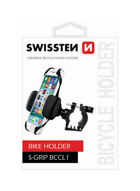 Držák na mobil na kolo značky Swissten S-Grip BCCL1 černý