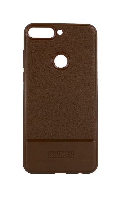Zadní silikonový kryt na mobil Huawei Y7 Prime 2018 Armor hnědý