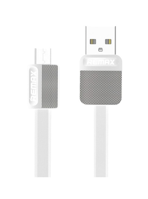 Datový kabel Remax Metal microUSB 1m bílý