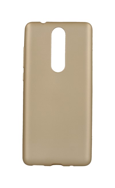 Zadní silikonový kryt Jelly Flash na mobil Nokia 5.1 zlatý matný