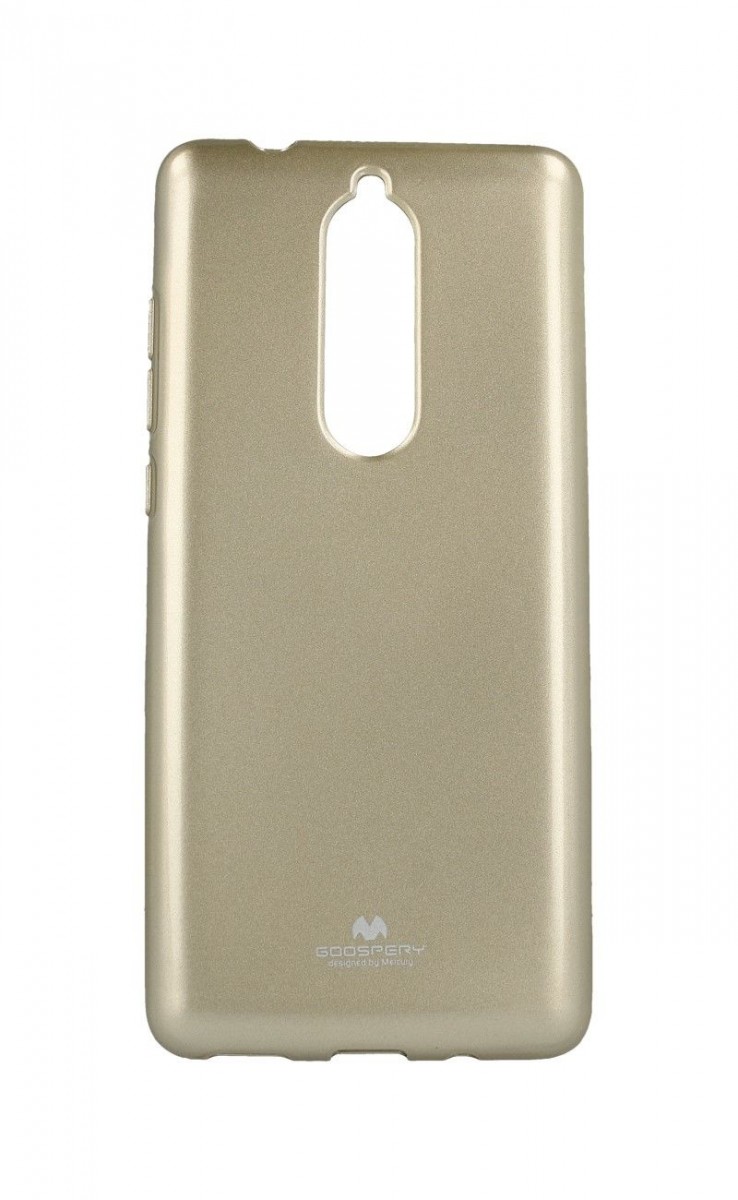 Zadní silikonový kryt Mercury Jelly Case na mobil Nokia 5.1 zlatý