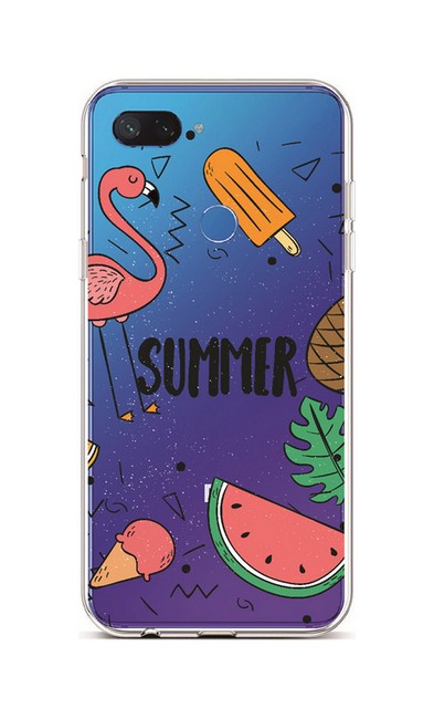 Zadní silikonový kryt na mobil Xiaomi Mi 8 Lite Summer
