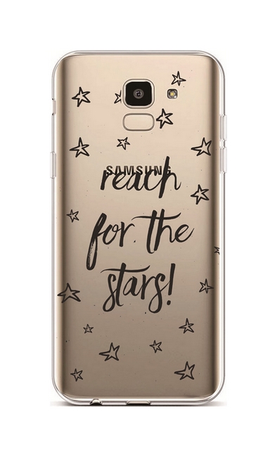 Zadní silikonový kryt na mobil Samsung J6 Reach For The Stars