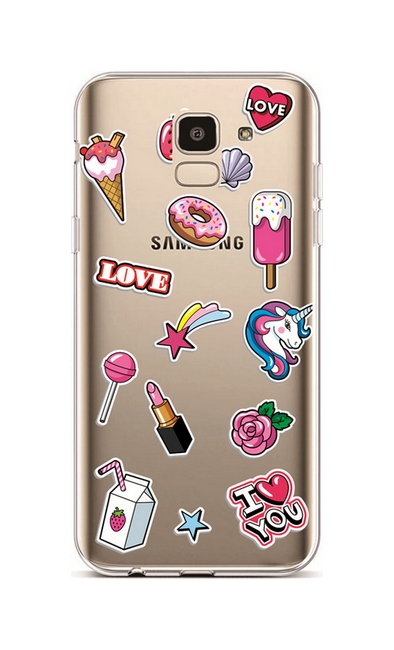 Zadní silikonový kryt na mobil Samsung J6 Sweet Mix