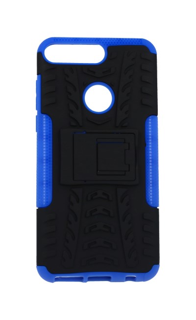 Zadní odolný kryt na mobil Honor 7C modrý se stojánkem