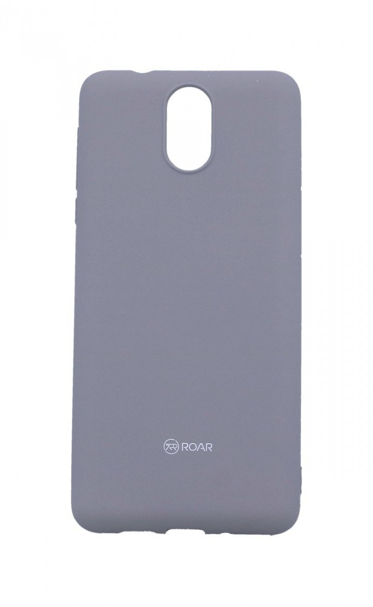 Zadní silikonový kryt Roar na mobil Nokia 3.1 šedý