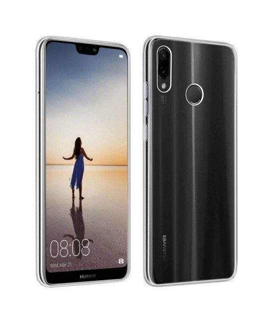 Ultratenký silikonový kryt na mobil Huawei P30 Lite 0,5 mm průhledný