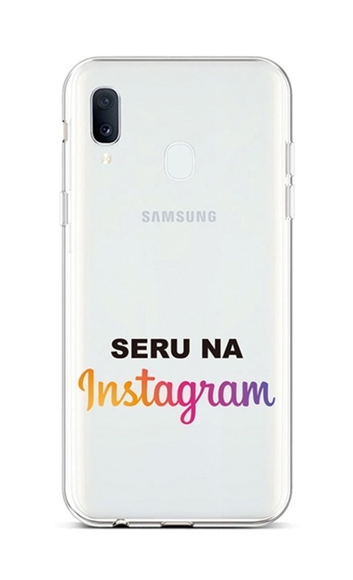 Zadní silikonový kryt na mobil Samsung A20e Instagram