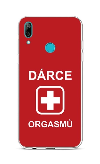 Zadní silikonový kryt na mobil Huawei Y6 2019 Dárce