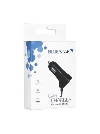 Nabíječka do auta Blue Star Micro USB 3A včetně datového kabelu černá