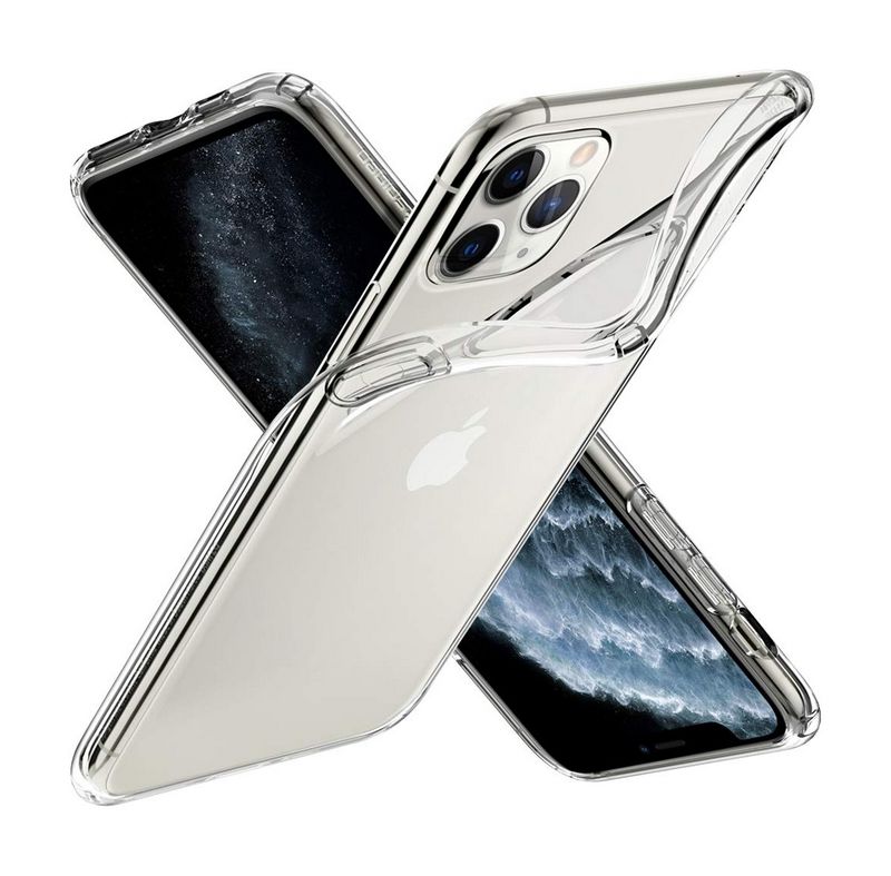 Ultratenký zadní silikonový kryt na mobil iPhone 11 Pro Max 0,5 mm průhledný