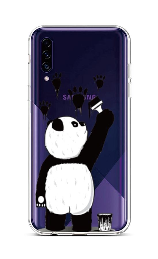 Zadní silikonový kryt na mobil Samsung A30s Rebel Panda