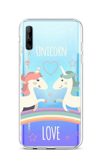 Zadní silikonový kryt na mobil Huawei P Smart Pro Unicorn Love