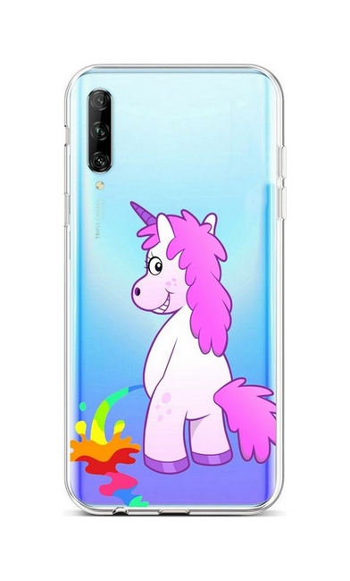 Zadní silikonový kryt na mobil Huawei P Smart Pro Rude Unicorn