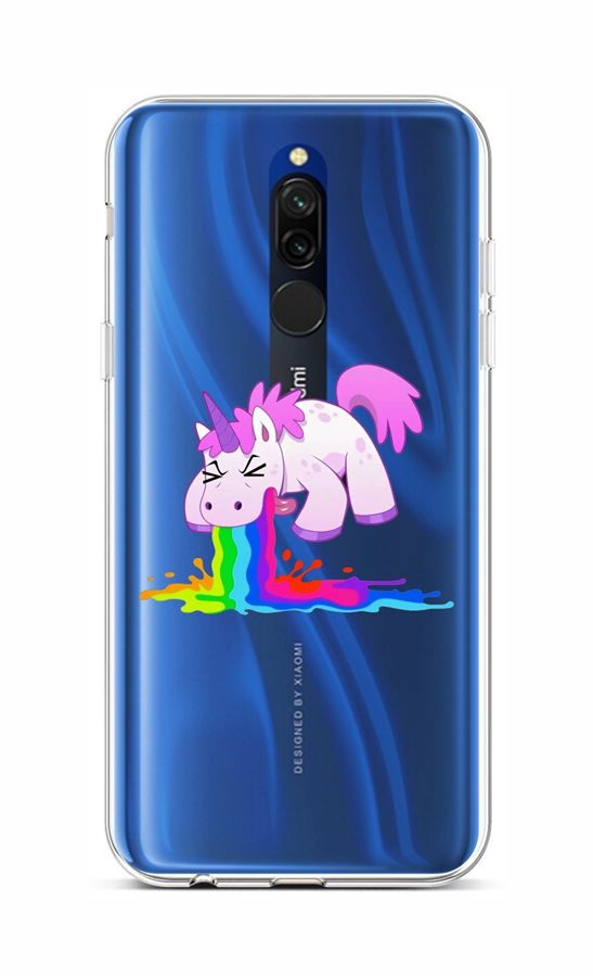 Zadní silikonový kryt na mobil Xiaomi Redmi 8 Rainbow Splash