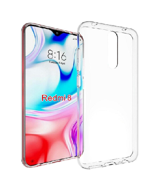Zadní silikonový kryt Swissten Clear Jelly na mobil Xiaomi Redmi 8 průhledný