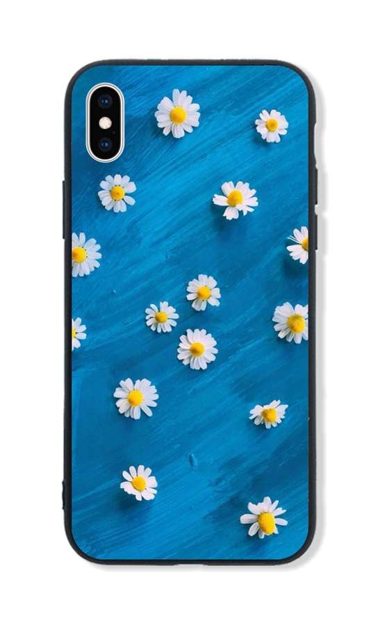 Zadní pevný kryt LUXURY na mobil iPhone XS Daisy