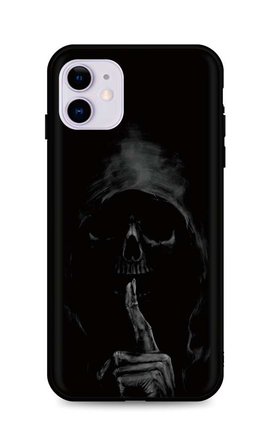 Zadní silikonový kryt DARK na mobil iPhone 11 Dark Grim Reaper