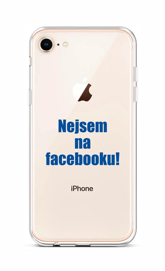 Zadní silikonový kryt na mobil iPhone SE 2020 Nejsem na Facebooku