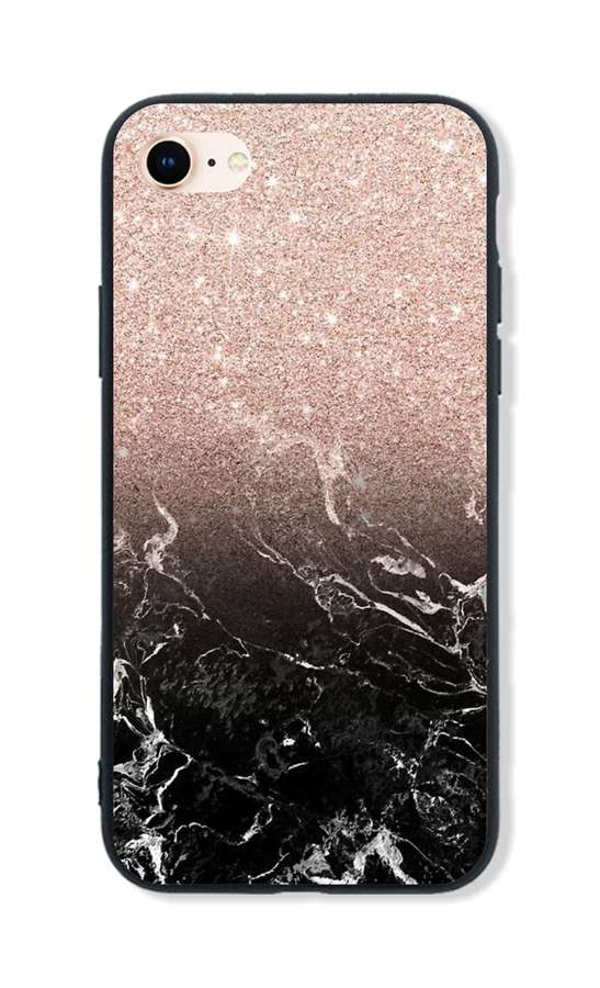 Zadní pevný kryt LUXURY na mobil iPhone SE 2020 Sparkling Marble
