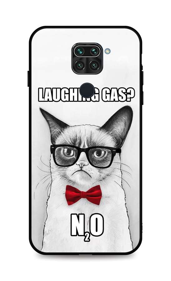 Zadní 3D silikonový kryt na mobil Xiaomi Redmi Note 9 Grumpy Cat