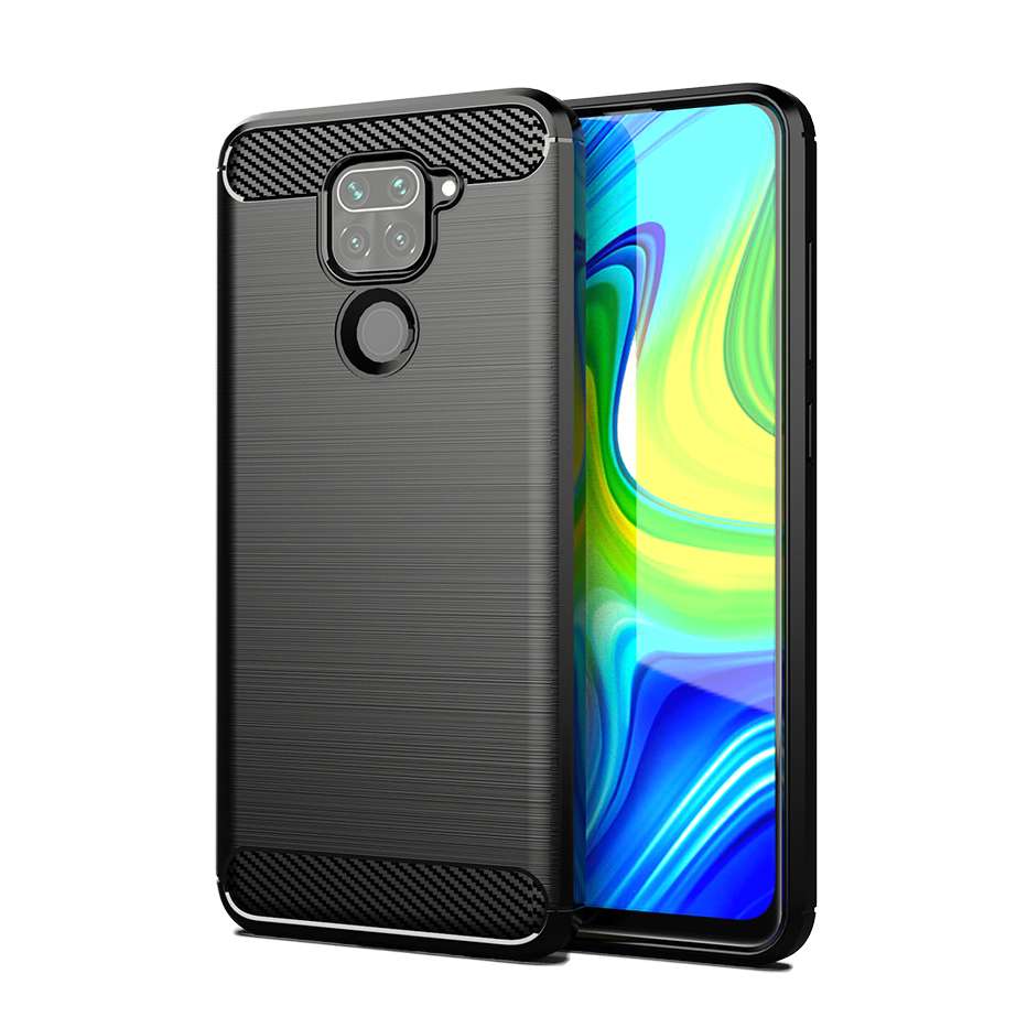 Zadní silikonový kryt na mobil Xiaomi Redmi Note 9 černý