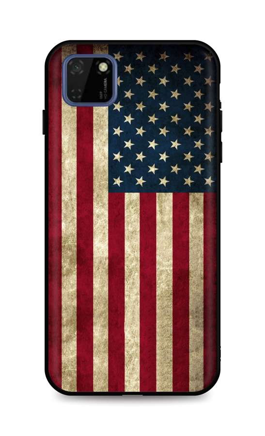 Zadní 3D silikonový kryt na mobil Huawei Y5p Amerika
