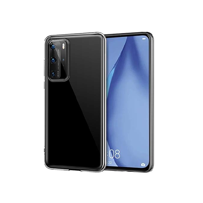 Ultratenký zadní silikonový kryt na mobil Huawei P40 0,5mm průhledný