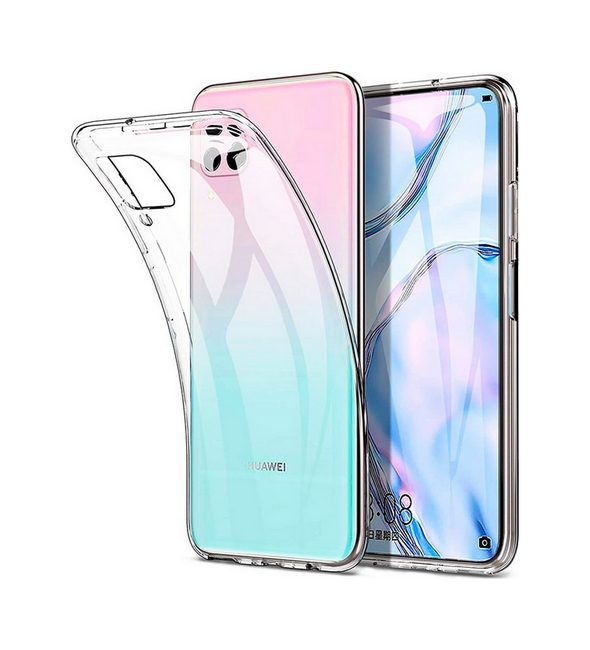 Zadní silikonový kryt Swissten Clear Jelly na mobil Huawei P40 Lite průhledný