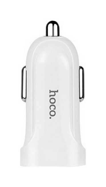 Autodobíječ HOCO Z2A Dual 2.4A bílý