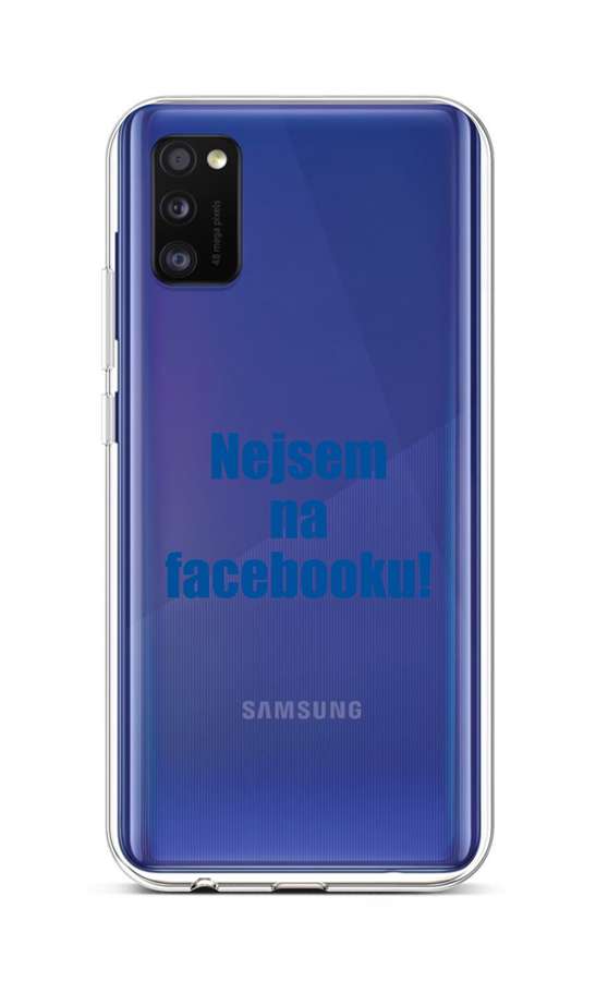 Zadní silikonový kryt na mobil Samsung A41 Nejsem na Facebooku