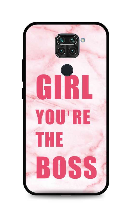 Zadní pevný kryt LUXURY na mobil Xiaomi Redmi Note 9 Girl Boss
