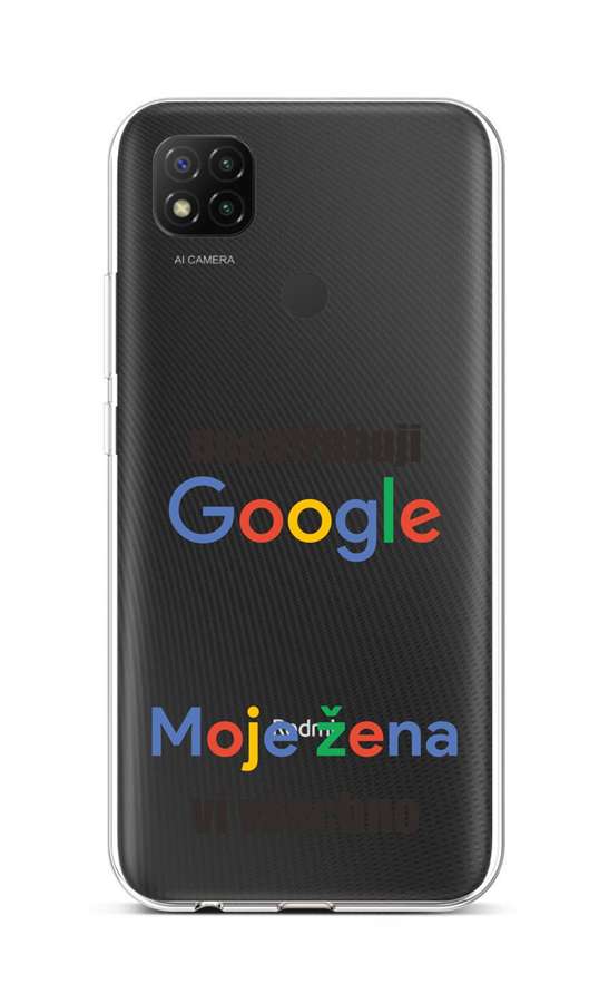 Zadní silikonový kryt na mobil Xiaomi Redmi 9C Google