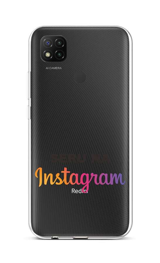 Zadní silikonový kryt na mobil Xiaomi Redmi 9C Instagram