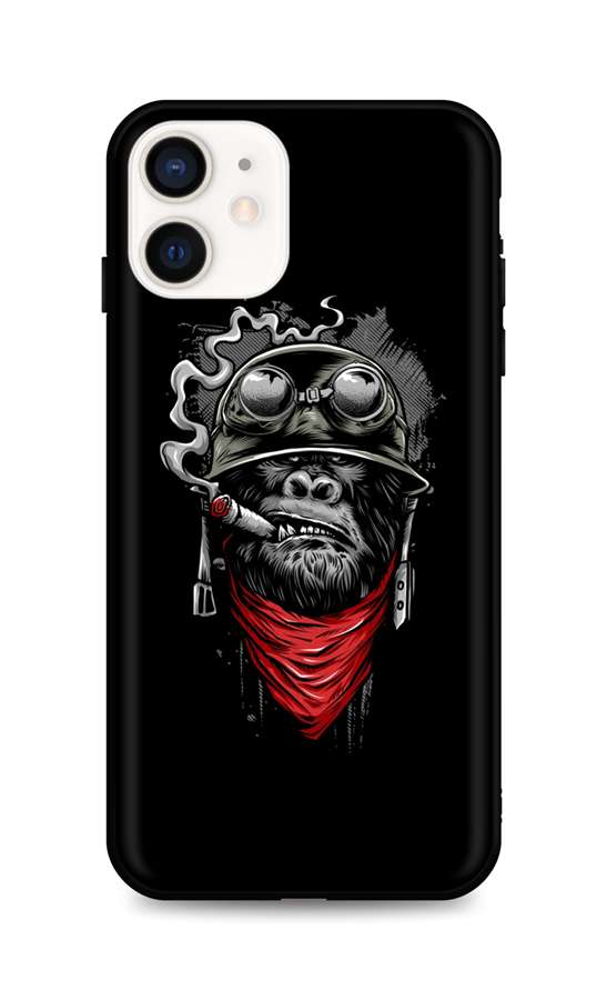 Zadní silikonový kryt DARK na mobil iPhone 12 mini Gorilla