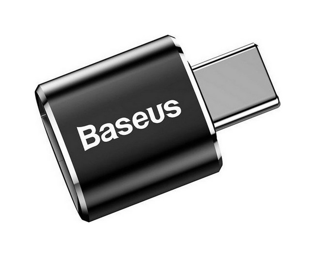 Adaptér OTG Baseus USB / USB-C (Type-C) černý CATOTG-01